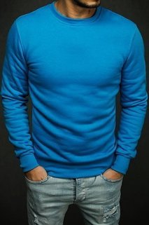 Bluza męska gładka niebieska Dstreet BX4386