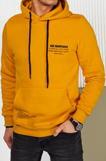 Bluza męska z kapturem żółty Dstreet BX5684