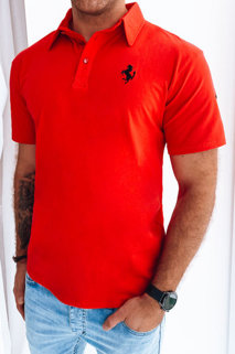 Koszulka męska polo czerwona Dstreet PX0586
