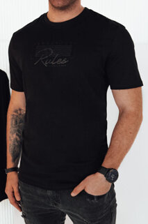 Koszulka męska z nadrukiem czarna Dstreet RX5409