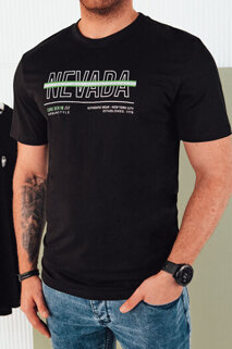 Koszulka męska z nadrukiem czarna Dstreet RX5437