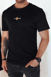 Koszulka męska z nadrukiem czarna Dstreet RX5461