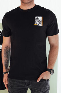 Koszulka męska z nadrukiem czarna Dstreet RX5482
