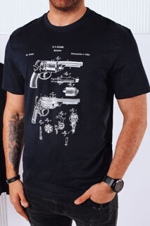 Koszulka męska z nadrukiem granatowa Dstreet RX5431