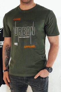 Koszulka męska z nadrukiem zielona Dstreet RX5456