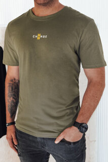 Koszulka męska z nadrukiem zielona Dstreet RX5462