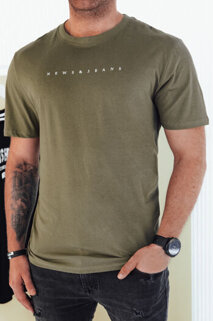 Koszulka męska z nadrukiem zielona Dstreet RX5477