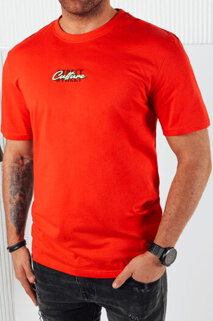 Koszulka męskaz nadrukiem  pomarańczowa Dstreet RX5423