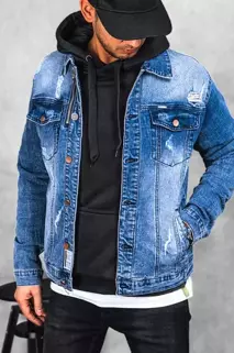 Kurtka męska jeansowa niebieska Dstreet TX4367