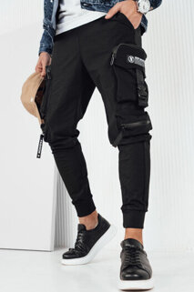 Spodnie męskie bojówki czarne Dstreet UX4167