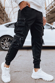 Spodnie męskie bojówki czarne Dstreet UX4198