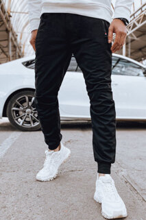 Spodnie męskie dresowe czarne Dstreet UX4268