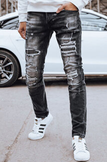 Spodnie męskie jeansowe czarne Dstreet UX4245