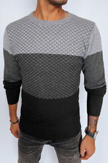 Sweter męski szaro-czarny Dstreet WX2129