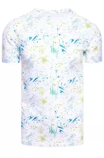 T-shirt męski z nadrukiem biały Dstreet RX5101