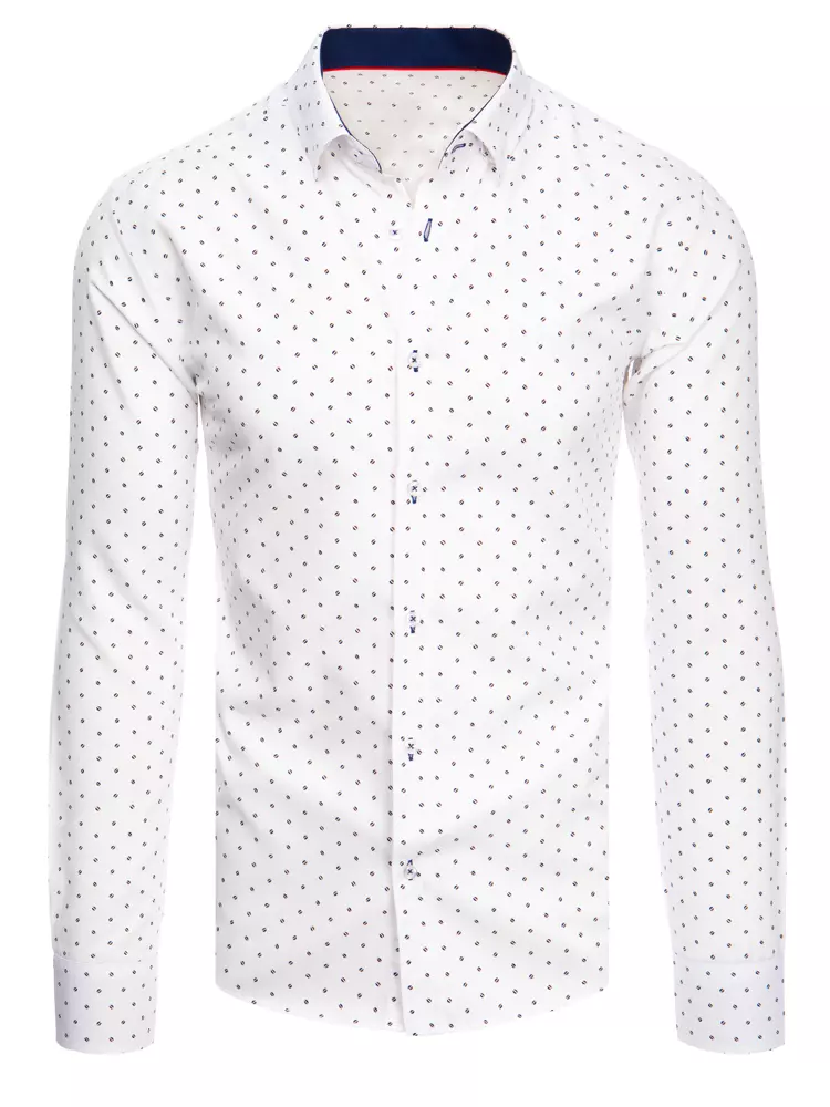 E-shop Elegantná biela pánska košeľa