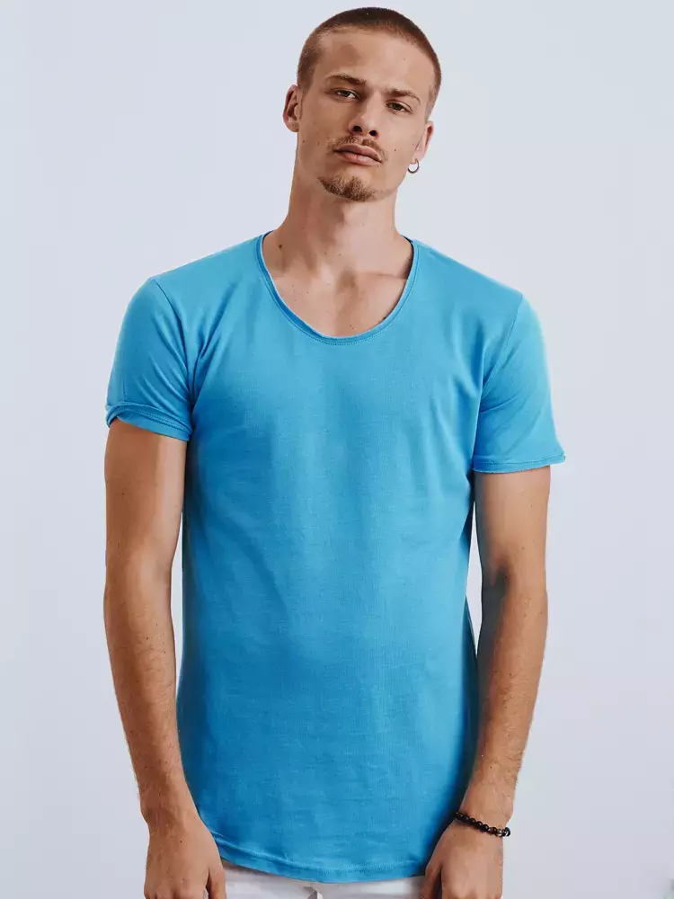 E-shop Tyrkysové pánske tričko bez potlače.