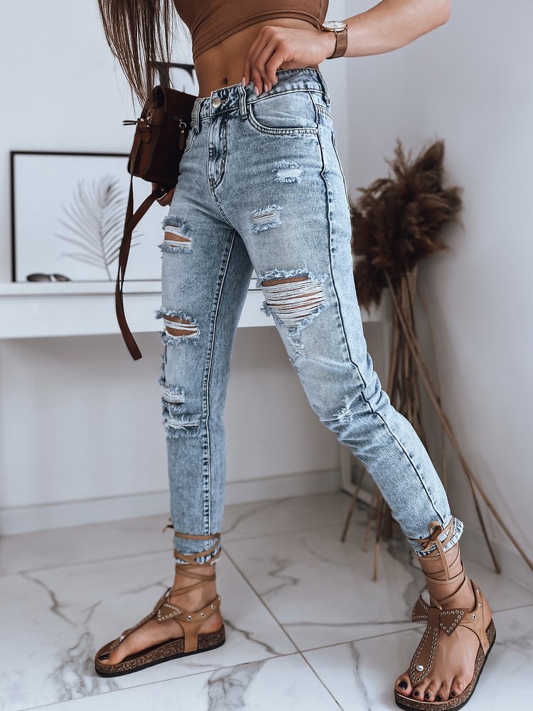 Spodnie damskie jeansowe ASMARA niebieskie Dstreet UY0888