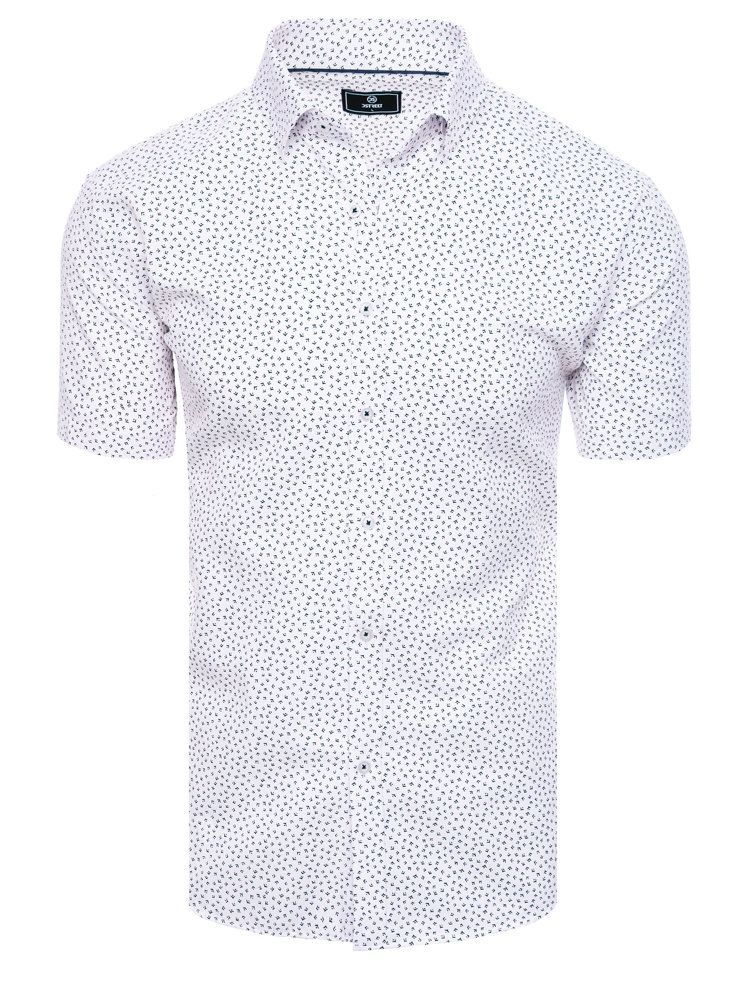 E-shop Biela pánska košeľa s krátkym rukávom skl.16