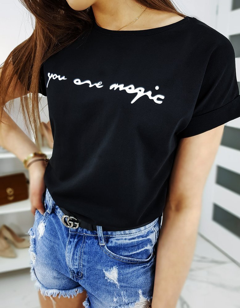 T-shirt damski MAGIC czarny RY1254