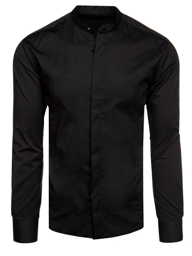 E-shop Čierna pánska košeľa Dstreet DX2522