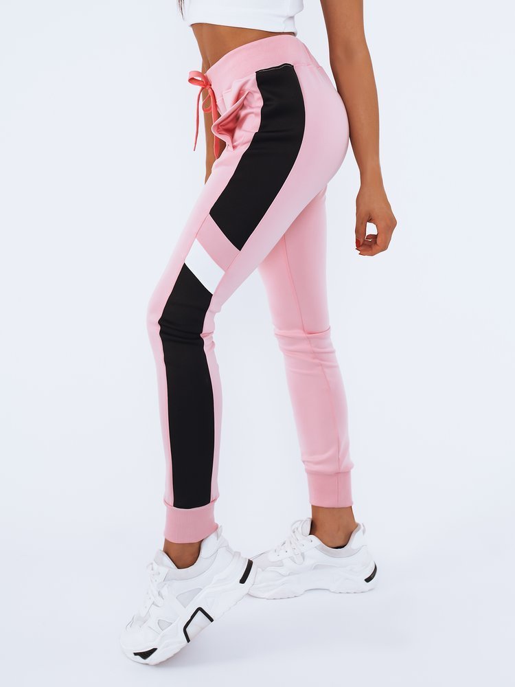Spodnie damskie dresowe INTERS różowe Dstreet UY0963