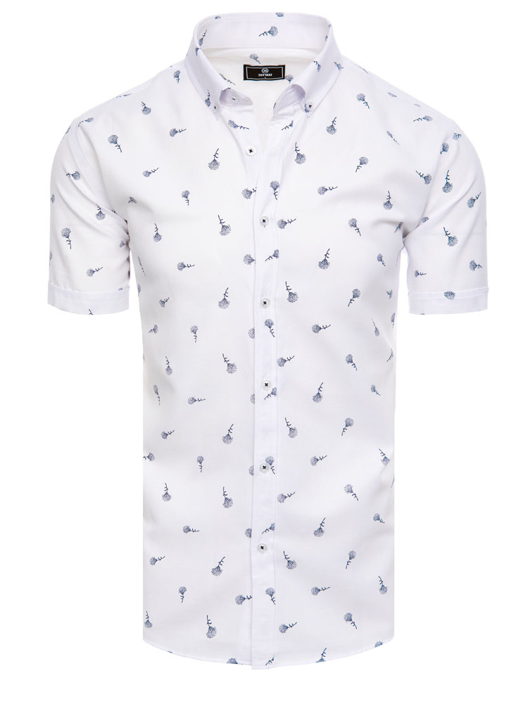E-shop Biela pánska košeľa s krátkym rukávom skl.19