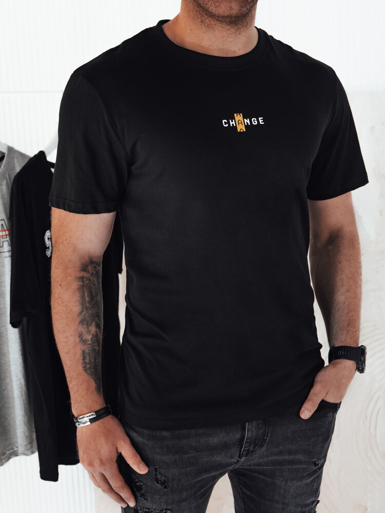 Pánske tričko s potlačou Farba čierna DSTREET RX5461