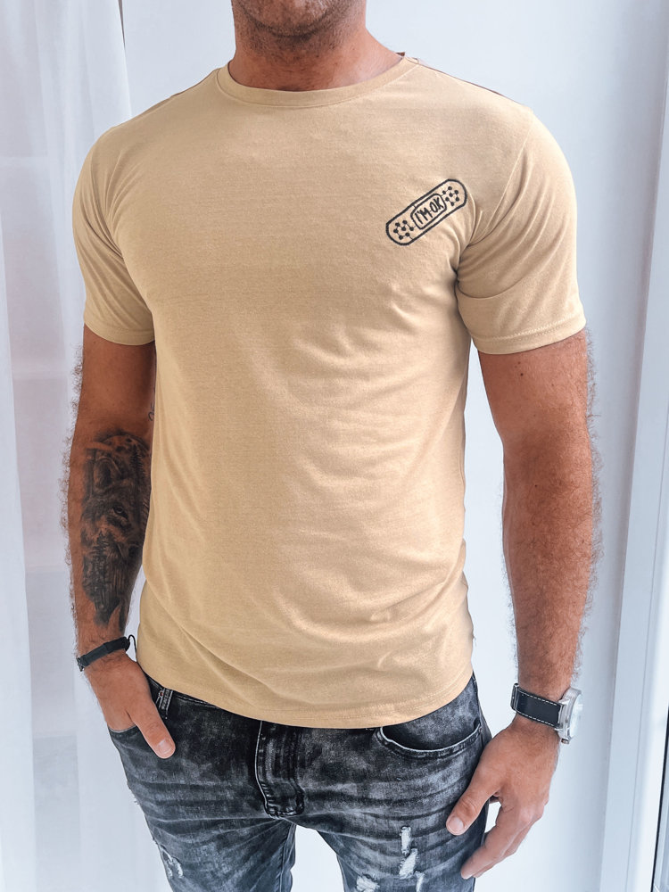 E-shop Béžové pánske tričko