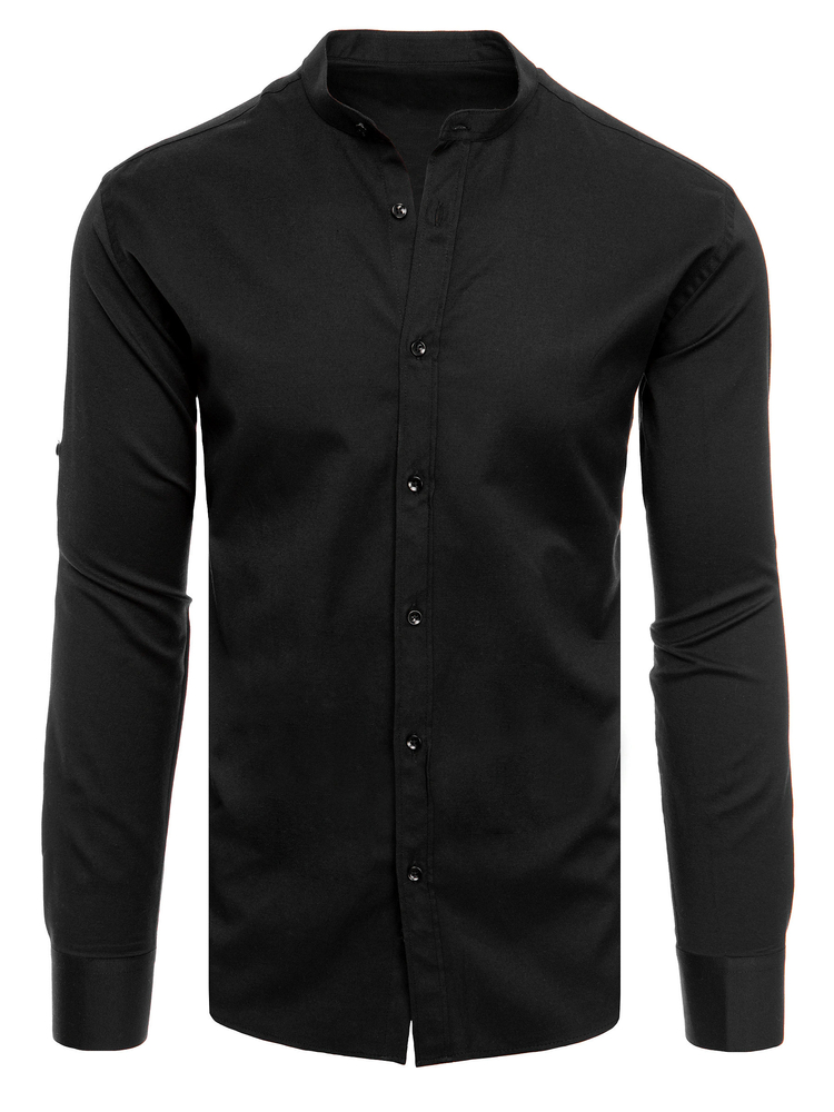 E-shop Čierna pánska košeľa Dstreet DX2505