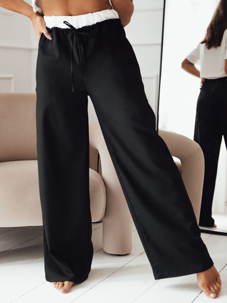 Thami UY1850 široké kalhoty černé