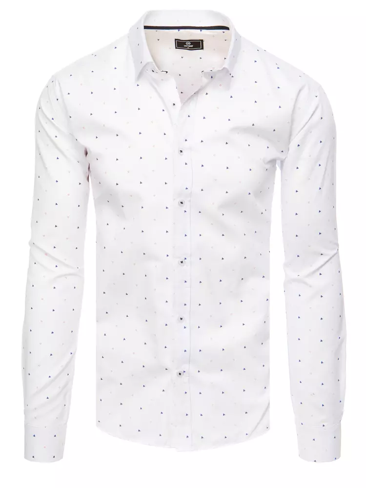 E-shop Úchvatná biela pánska košeľa