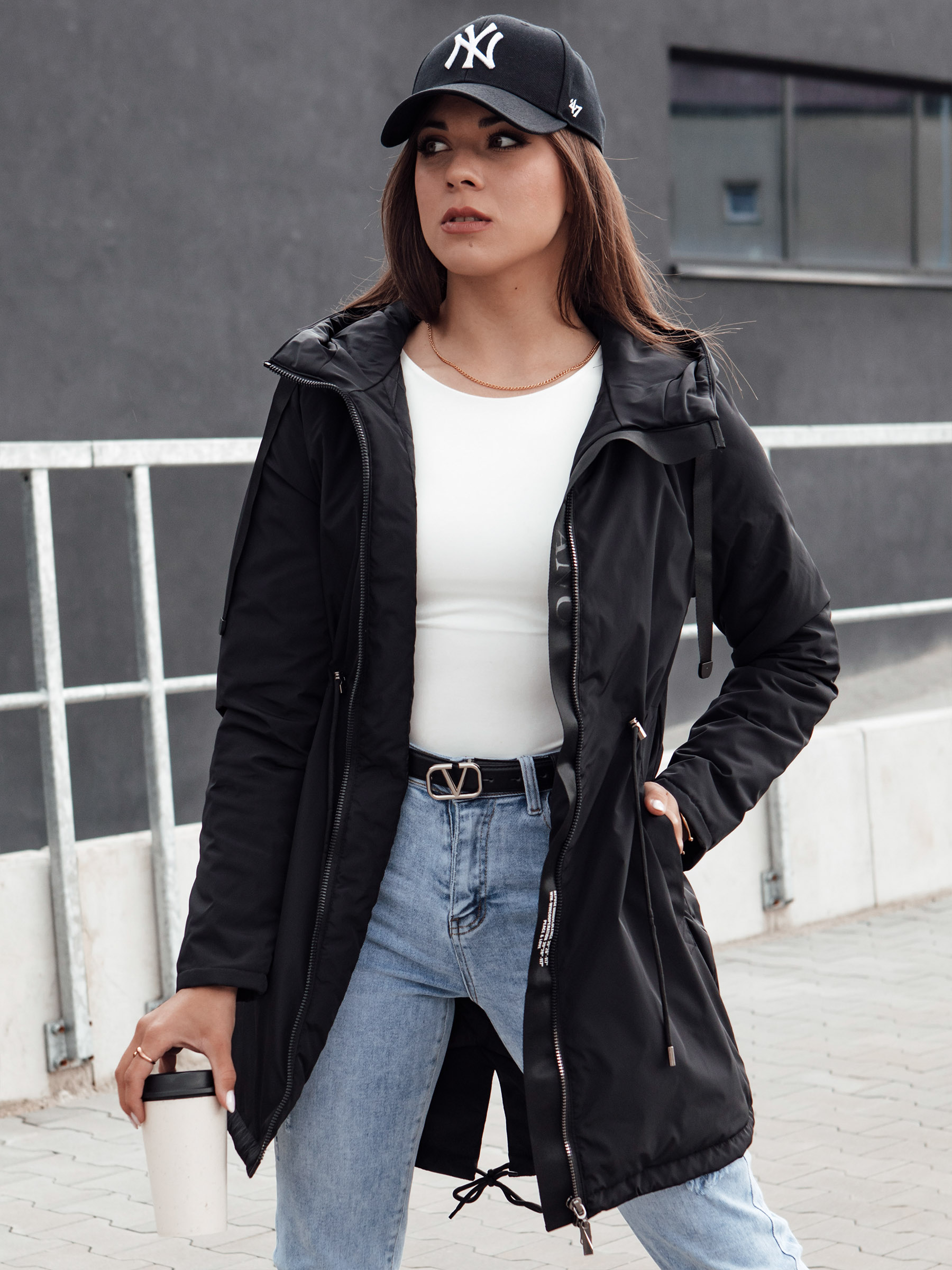 URBANJOY dámska bunda parka čierna Dstreet TY4385