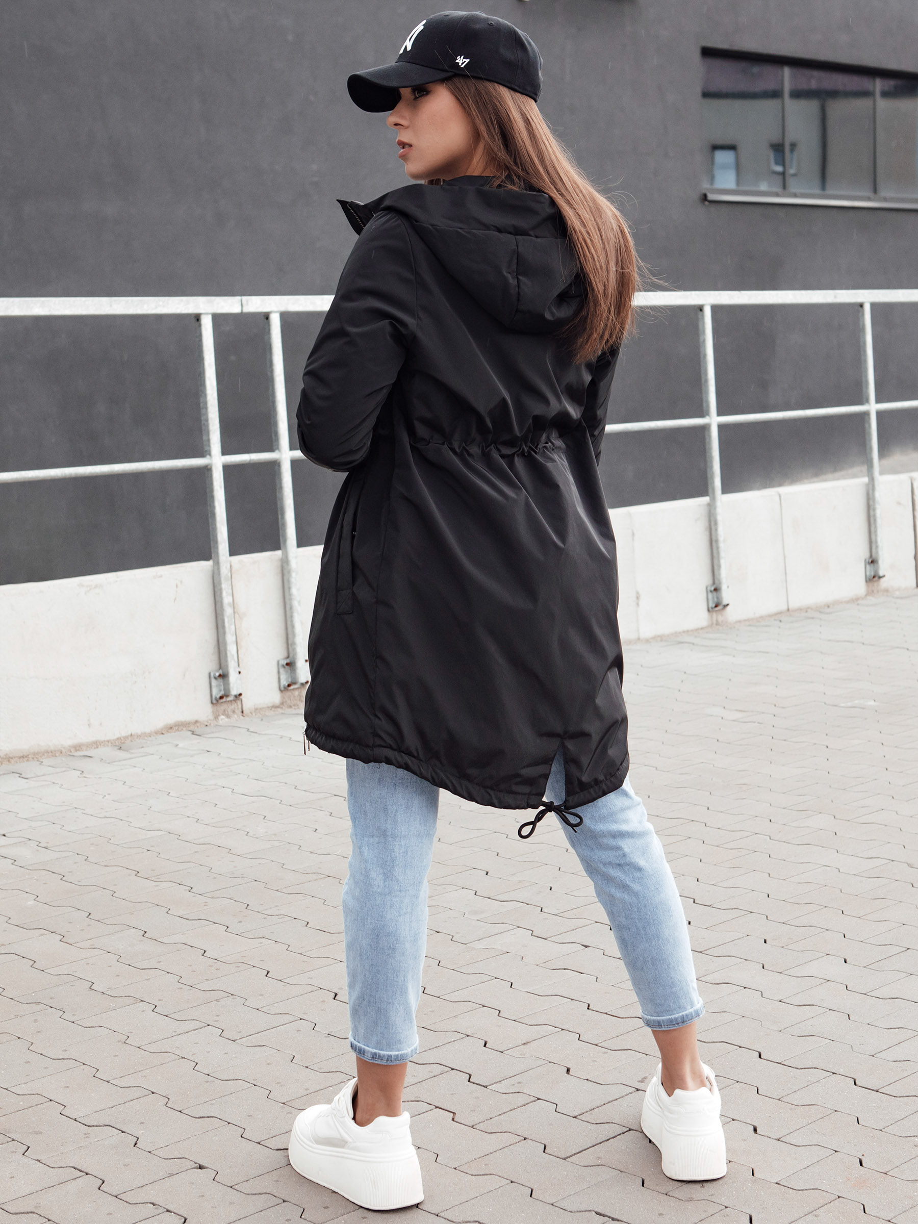 URBANJOY dámska bunda parka čierna Dstreet TY4385