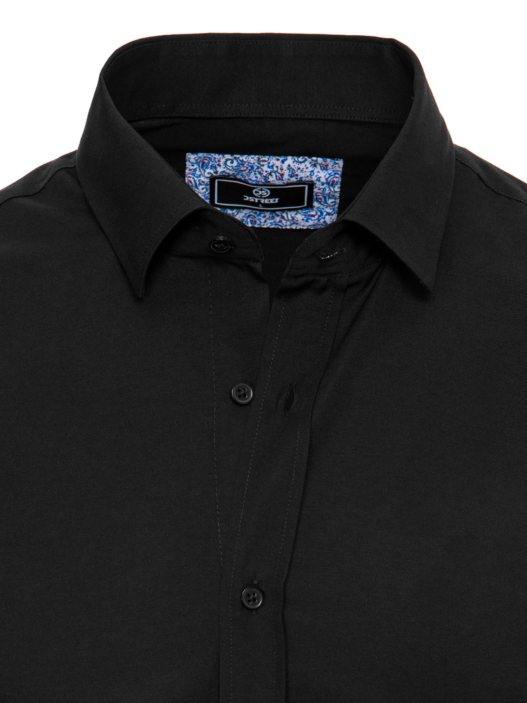 Čierna pánska košeľa DSTREET DX2478