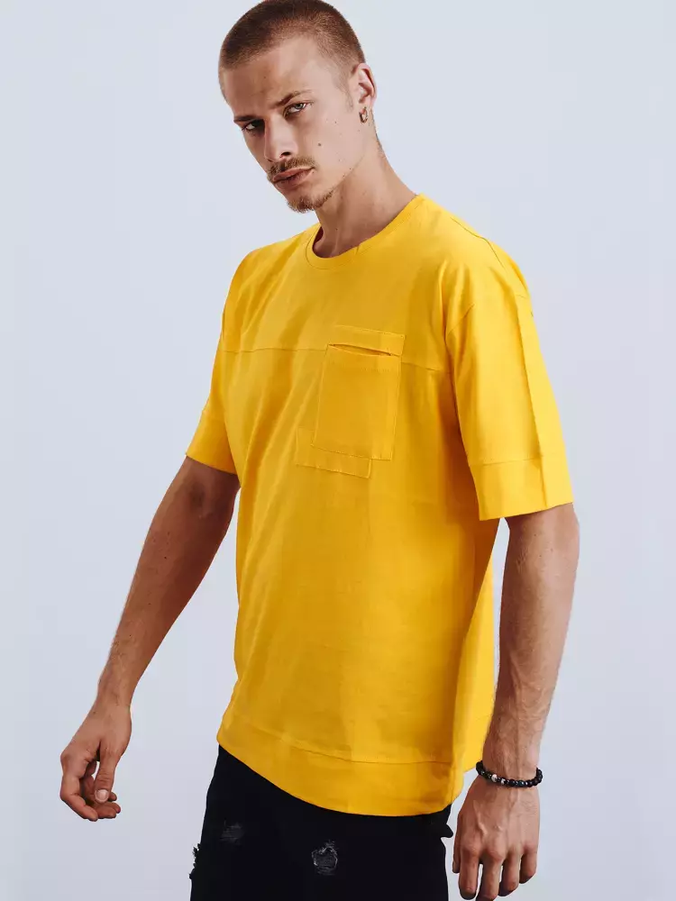 Pánske tričko žltej farby.