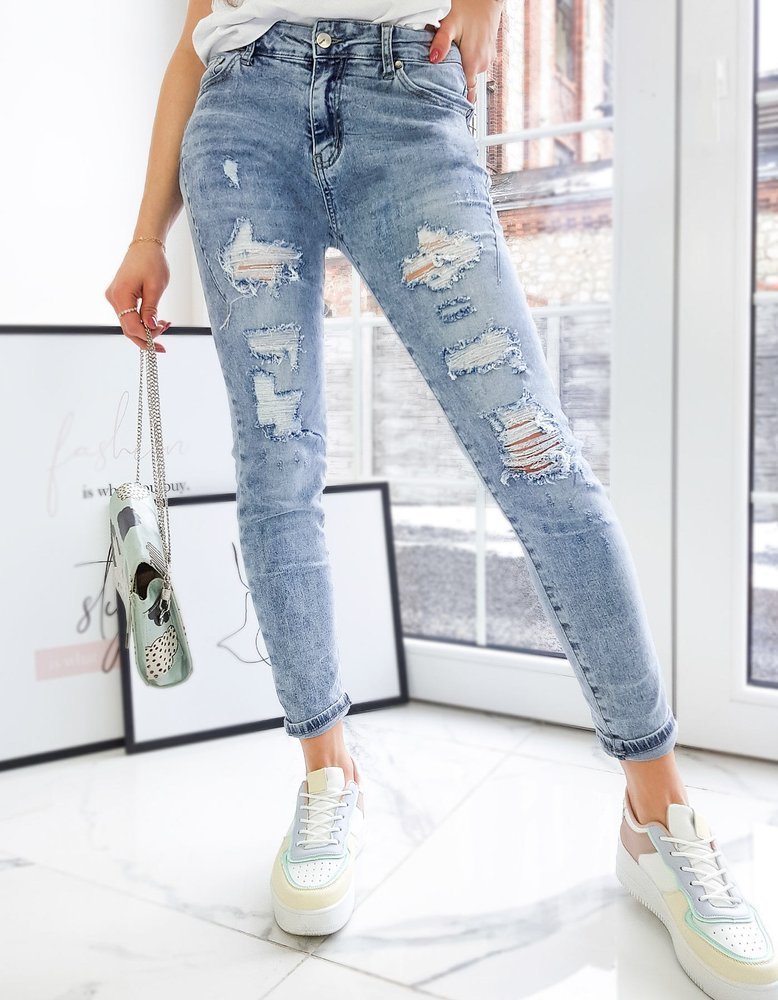 Spodnie damskie jeansowe SYLVIA niebieskie Dstreet UY0735