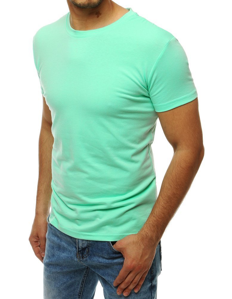 E-shop Svetlo-zelené pánske tričko bez potlače RX4193