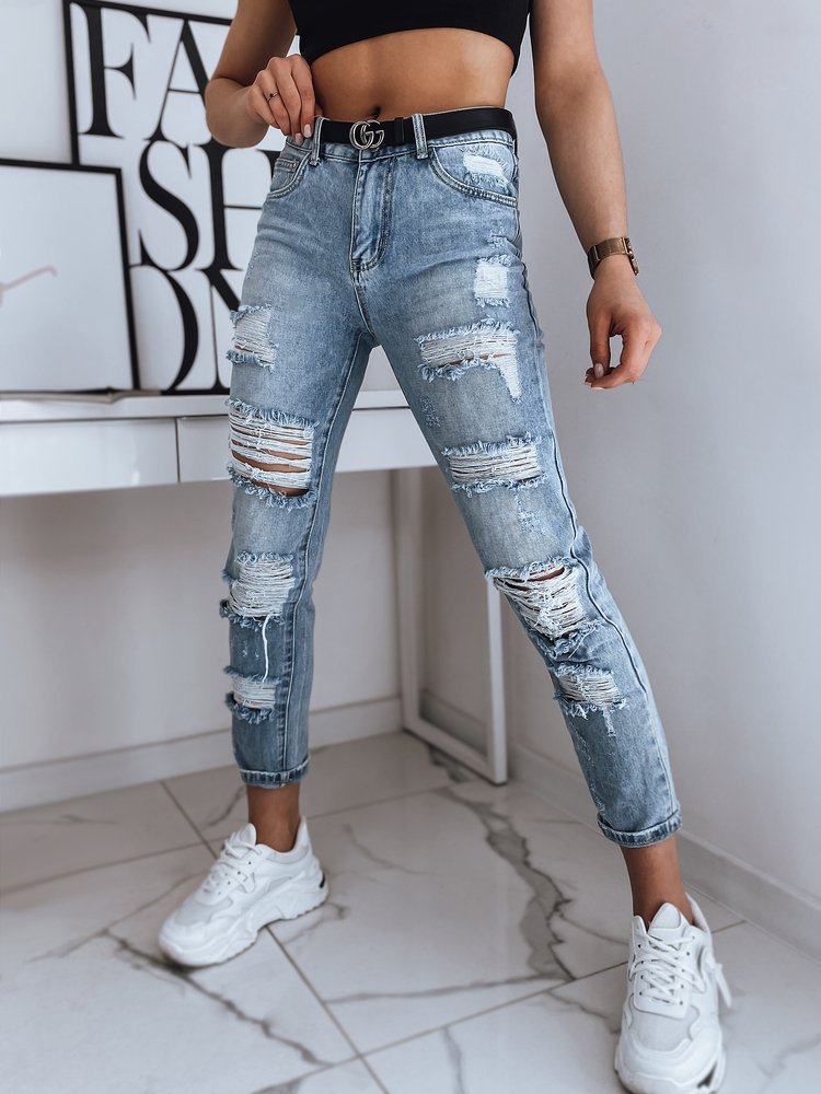 Spodnie damskie jeansowe SAW niebieskie Dstreet UY0884