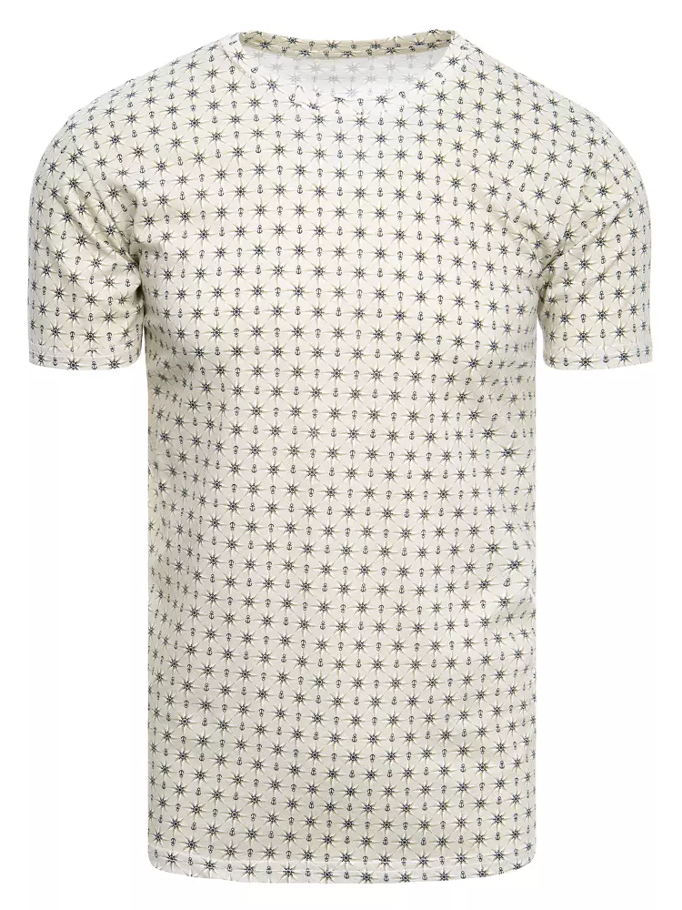 E-shop Krásne béžové pánske tričko