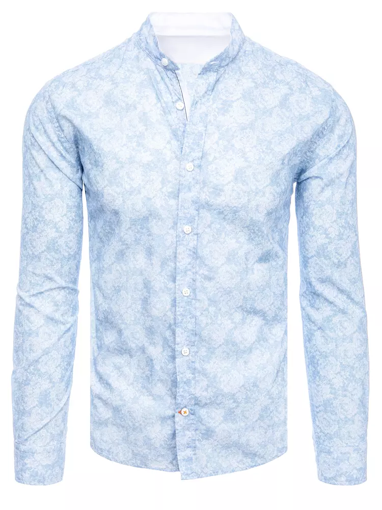 E-shop Modrá elegantná pánska košeľa