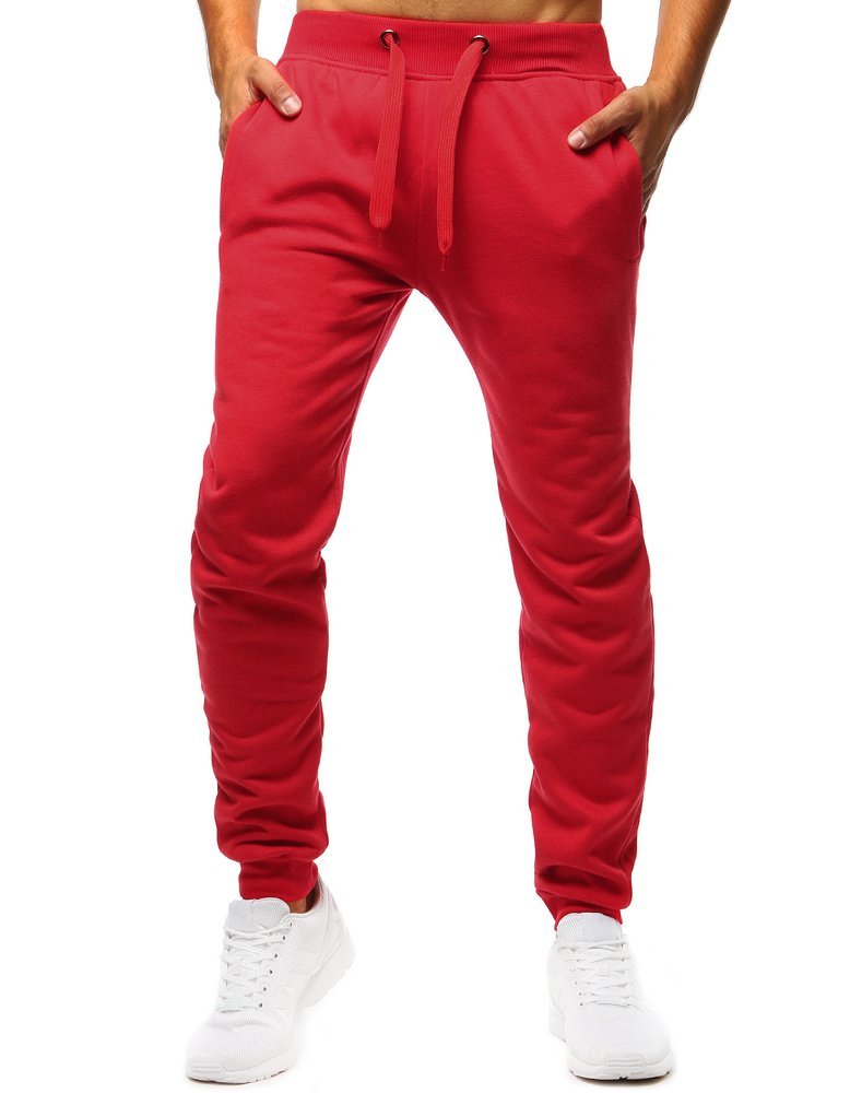 Pánské teplákové kalhoty červené Dstreet UX2708 XL