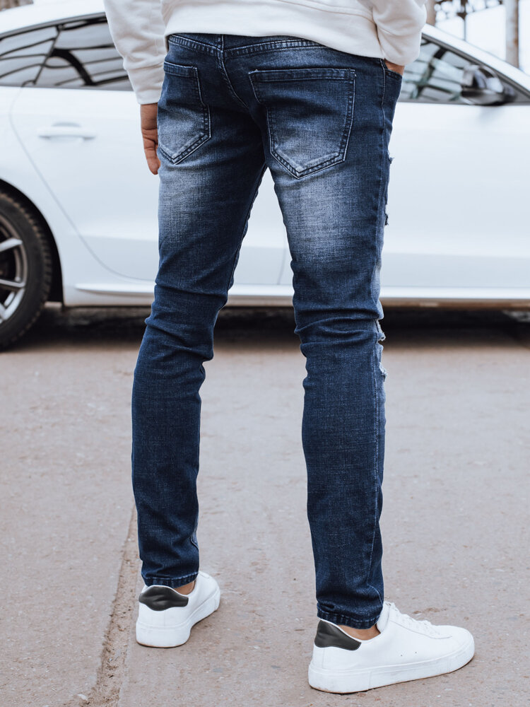 Pánske modré džínsové nohavice Dstreet UX4296