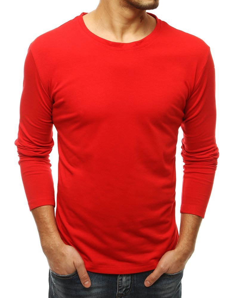 E-shop Červené pánske tričko bez potlače. skl.42
