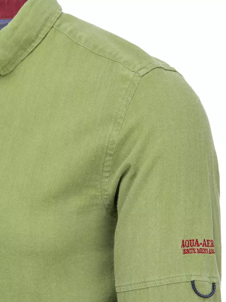 Trendová olivovo-zelená košeľa