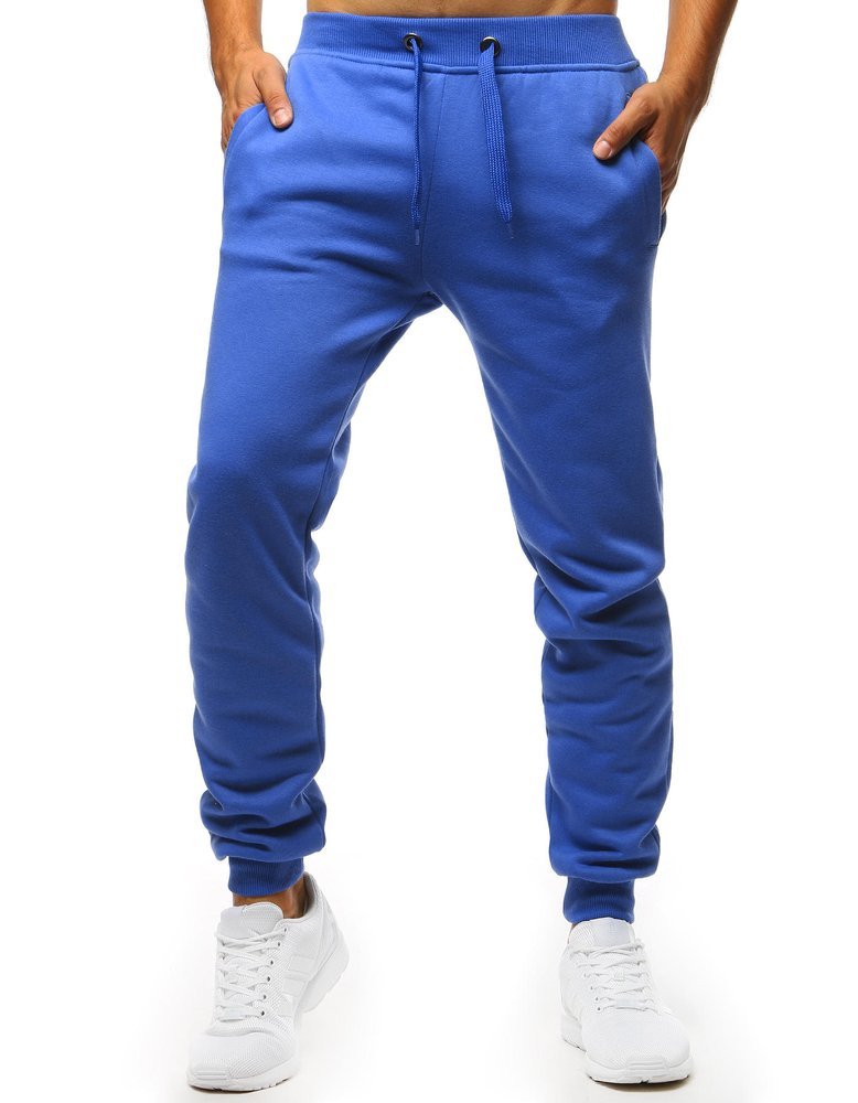 Pánské teplákové kalhoty modré Dstreet UX2710 M