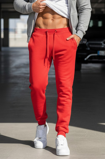 Spodnie męskie dresowe czerwone Dstreet UX2708