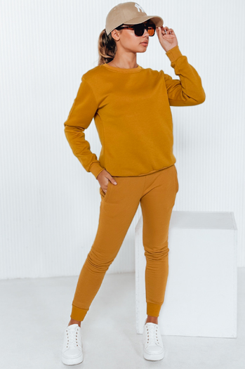 Komplet damski dresowy FITT kamelowy Dstreet AY0505