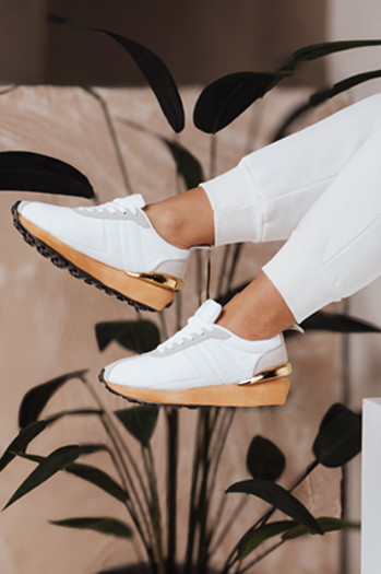 Sneakersy damskie SILLY białe Dstreet ZY0052