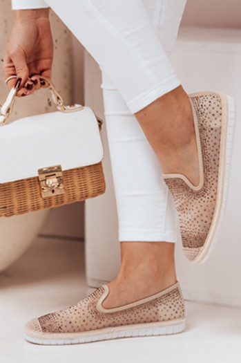 Espadryle damskie SHINE złote Dstreet ZY0061